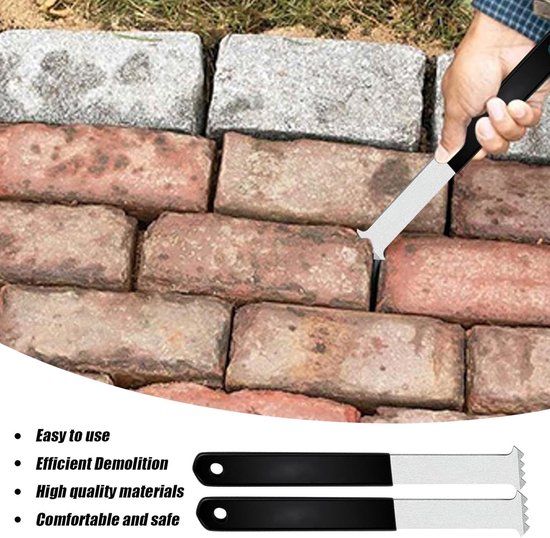 Tegel Uittrekker - Klinker Hef Tool - Tuinonderhoud - Dubbel Schraper Ontwerp - 231 x 45 x 28 cm - Staal — afbeelding 5