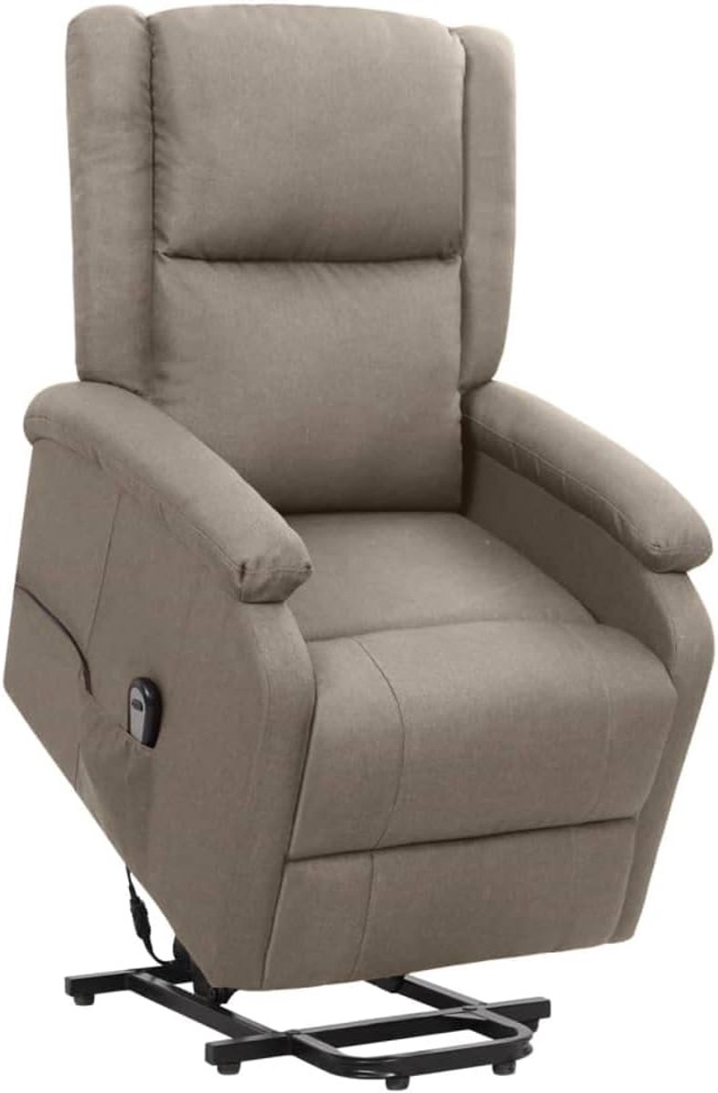Sta op stoel - Comfortabele fauteuil - Ontspannen zitten - Verstelbare rugleuning - 70 x 89 x 103.5 cm - Taupe