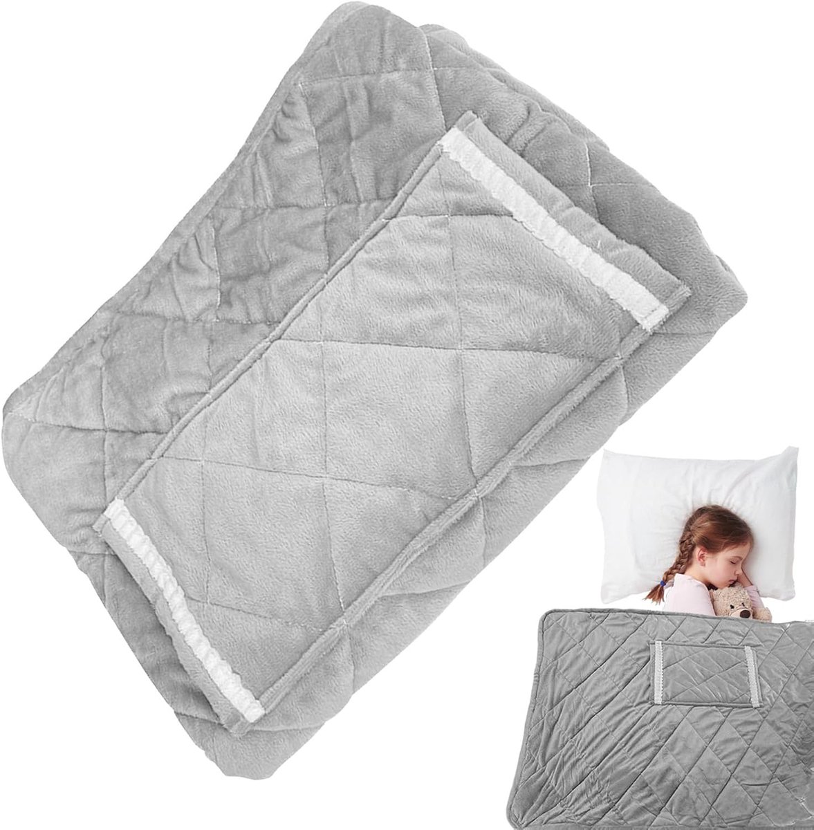 Elektrische Deken - Oplaadbare Deken - Warmte & Comfort - Draadloos Gebruik - 60x80cm - Zilvergrijs – foto 6