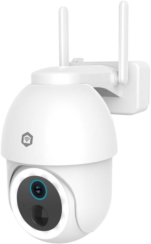Nedis SmartLife Camera voor Buiten - Spotlight - 3MP Full HD 1296p - Pan tilt - IP65 - Max. batterijduur: 3 Maanden - Cloud Opslag (optioneel) / microSD (niet inbegrepen) - 5 V DC - Met bewegingssensor van Nedis — afbeelding 2