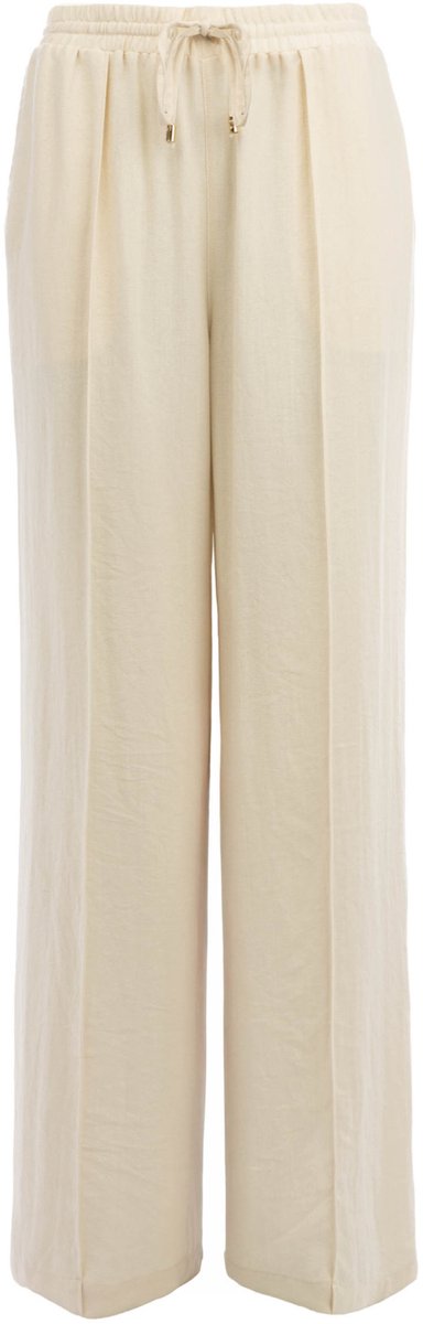 NED Broek Yura Linnenlook 26s U438 02 Birch Beige Dames Maat - S