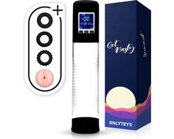 ONLYTOYS® Summit - Penispomp Elektrisch - Premium Sex Toys voor Mannen - Automatische Pomp met Penisring - Met Cockring Set - Incl. Kunstvagina - Penis Vergroter XXL - Penispompen Extender