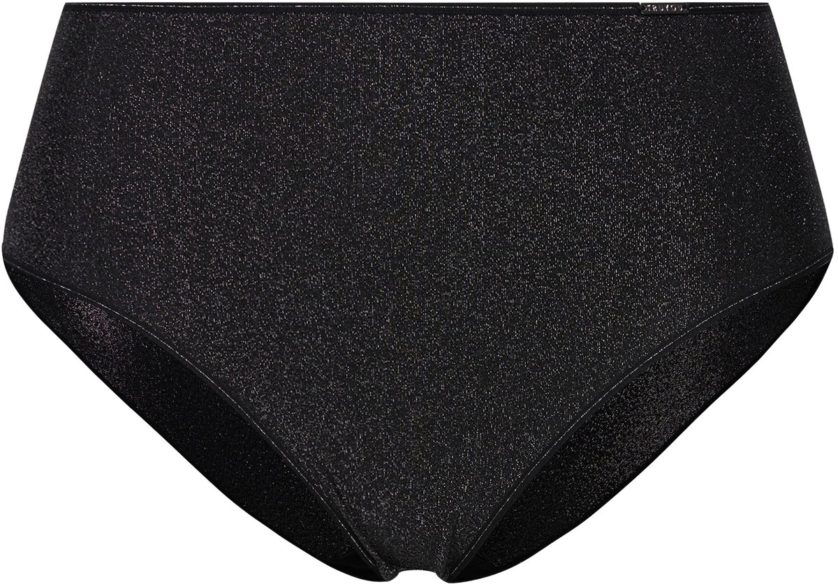 TruYou - Dames - Midi-slip metallic effect sierbanden - Zwart - Maat 62+