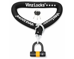 VINZ Trivor ART4 Slot – 150cm Lang Kettingslot – Goedgekeurd Motorslot / Scooterslot / Brommerslot / Fietsslot