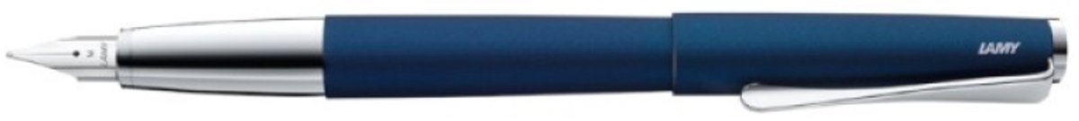 LAMY studio imperialblue vulpen - universele vulpen in elegante volledig metalen behuizing - met propellervormige clip & stalen penpunt in lijndikte B - incl. inktpatroon T 10 blauw