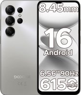 DOOGEE Note 56X - Smartphone - Android 16 - 24 GB RAM + 64 GB ROM / TF 2 TB - Octa core processor - 6,56 inch HD+ 90 Hz - 8 MP camera - 6150 mAh - 4G dual SIM - Face ID - GPS - OTG - Natuurlijke