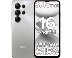 DOOGEE Note 56X - Smartphone - Android 16 - 24 GB RAM + 64 GB ROM / TF 2 TB - Octa core processor - 6,56 inch HD+ 90 Hz - 8 MP camera - 6150 mAh - 4G dual SIM - Face ID - GPS - OTG - Natuurlijke