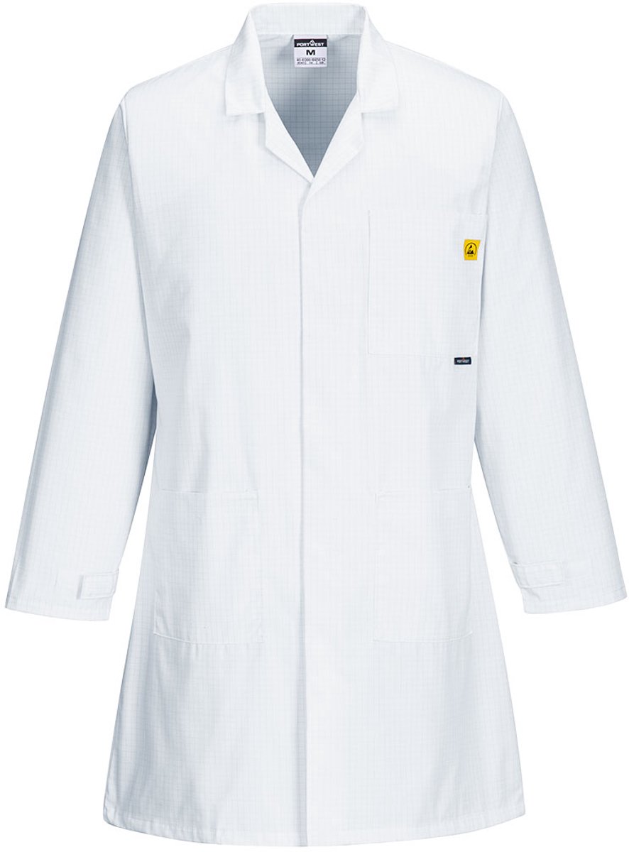 Portwest Antistatische ESD Jas AS10 - Wit - S