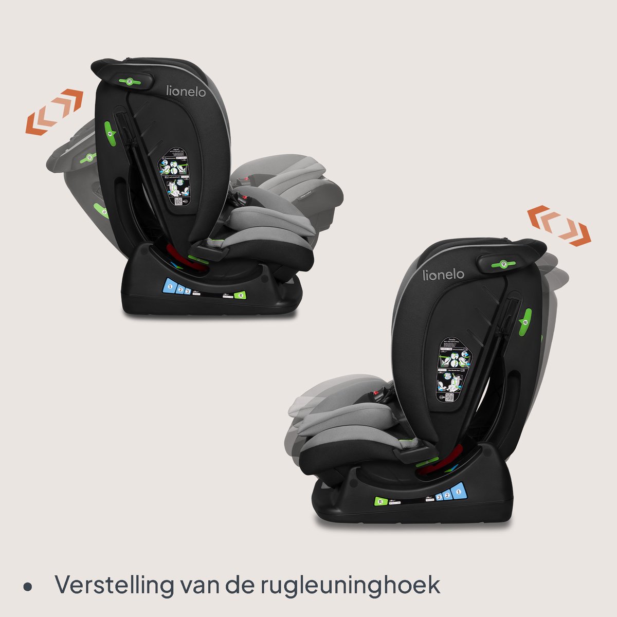 Lionelo Aart i-Size 4in1 Autostoel 40-150 cm Groep 0-3 thumbnail 3