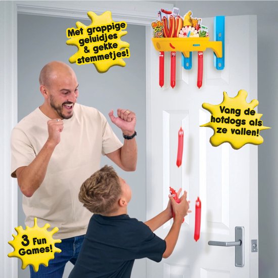Hot Dog Drop Spel - Vang de vallende worstjes - Leuk familie actiespel