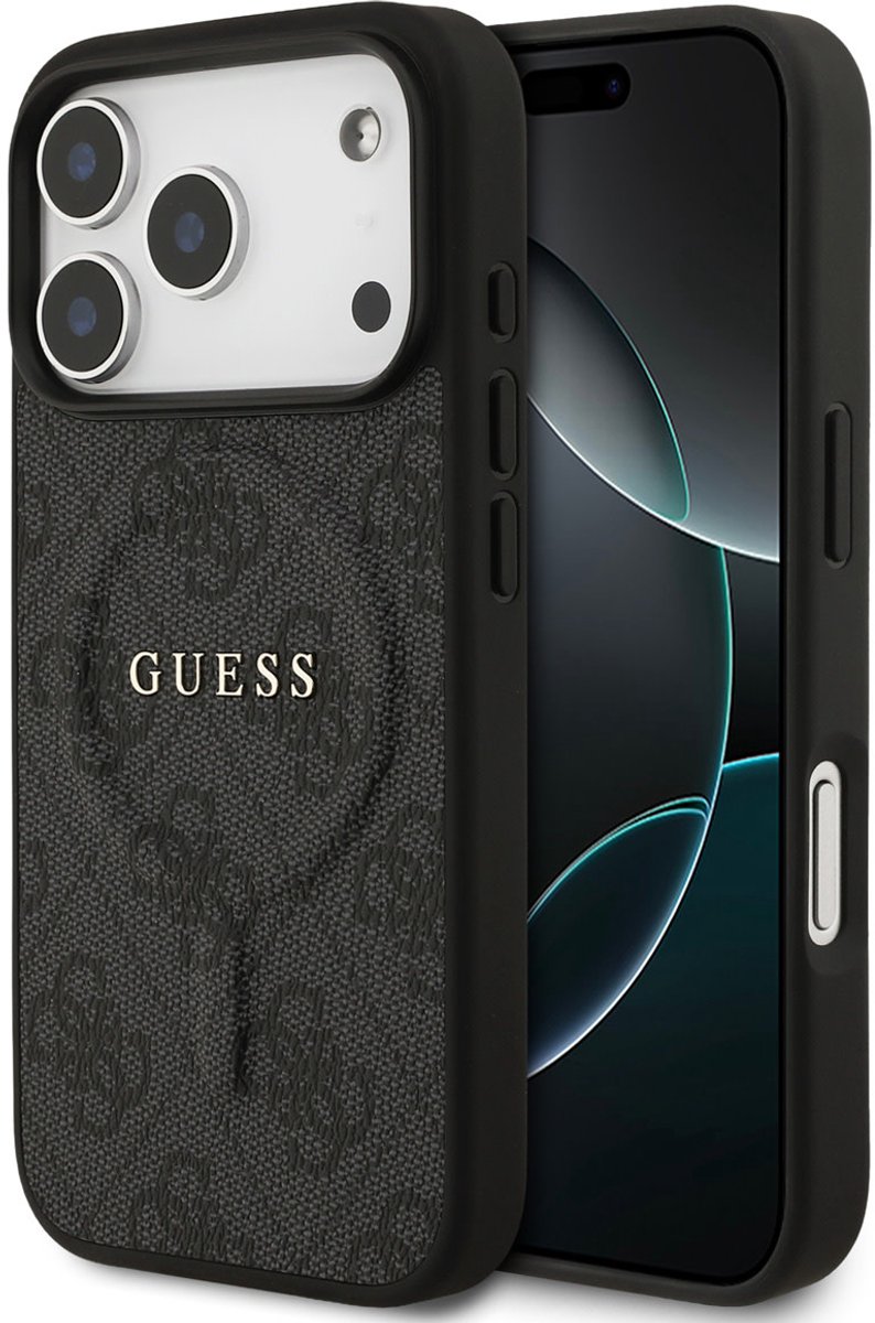 Guess Back cover voor Apple iPhone 17 Pro in de kleur Zwart