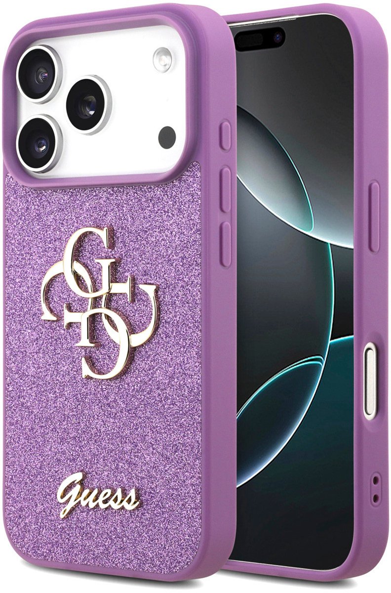 Guess Back cover voor Apple iPhone 17 Pro in de kleur Lilac