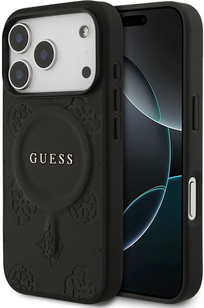 Guess Back cover voor Apple iPhone 17 Pro in de kleur Zwart