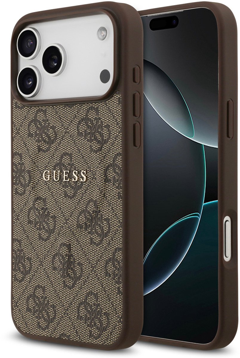 Guess Back cover voor Apple iPhone 17 Pro Max in de kleur Bruin