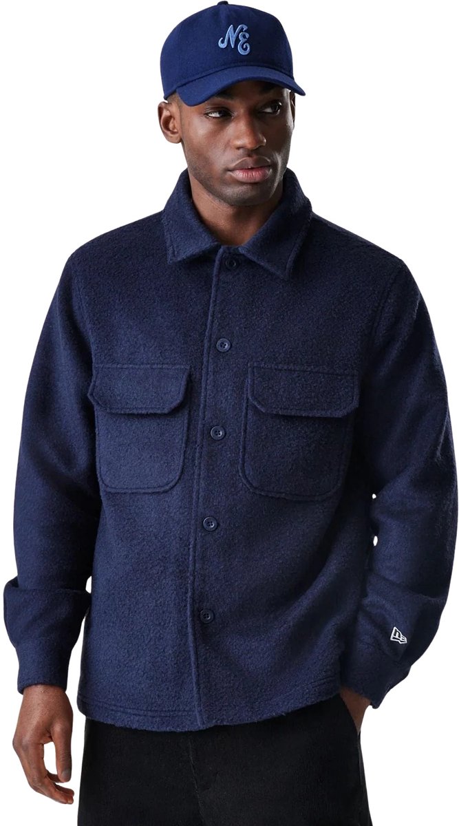 Overhemd New Era Shacket Blauw