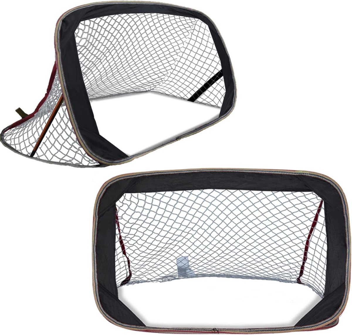 Voetbaldoel - Voetbalgoal - Voetbal doel - Voetbal Goal Makkelijk Opbergen - Snelle Montage voetbaldoelen - Voetbal Training Goals - Zwart - 120 cm - Set van 2 - van Imperatoris