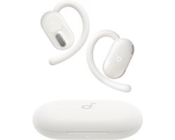 Soundcore V20i koptelefoon, verstelbare oorhaken, comfortabel, stevige grip, sterke bas, ruisvrije telefoongesprekken, IP55, led, 36 uur speeltijd, Bluetooth 5.4 oordopjes, multipoint verbinding