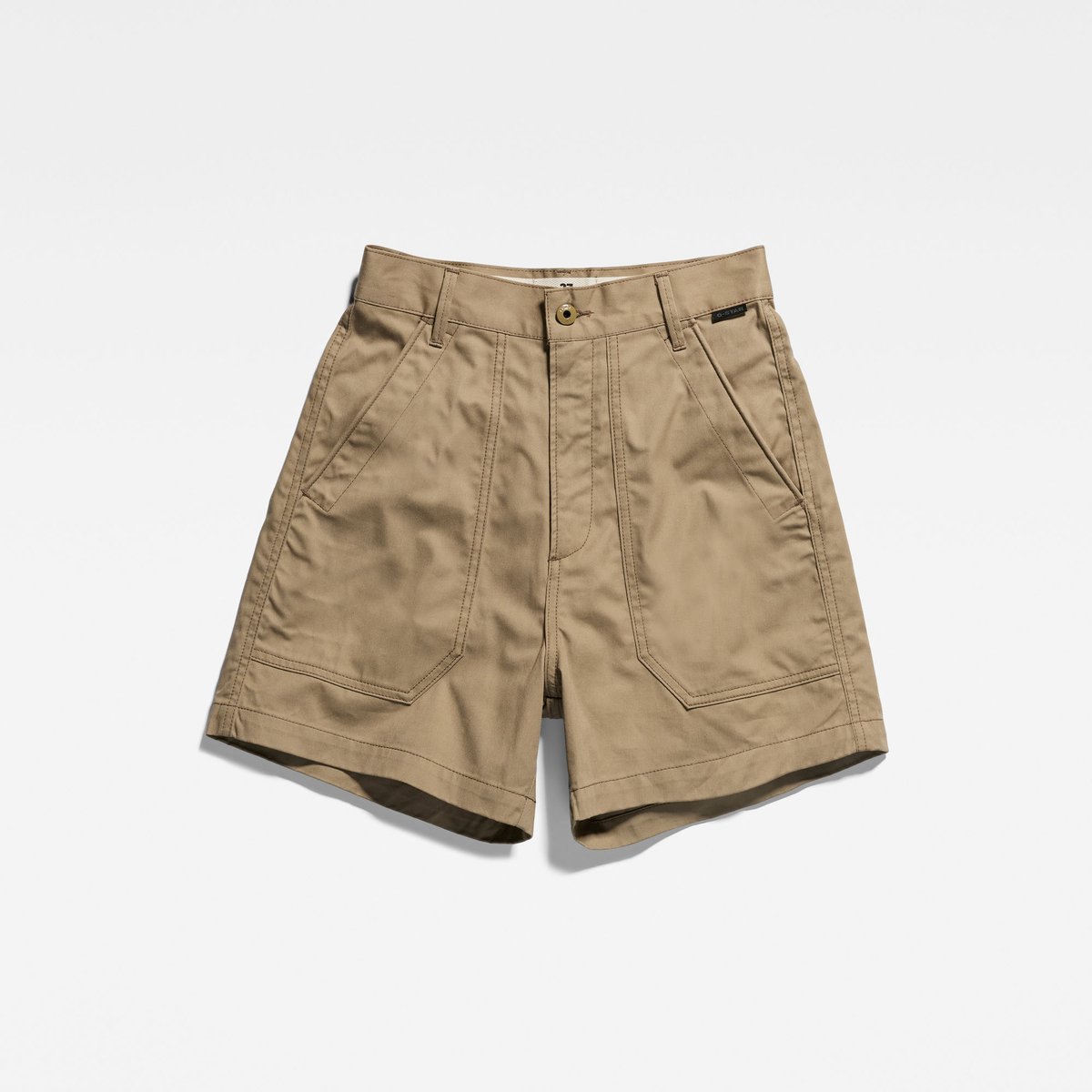 Dames 3D Cargo Shorts Bruin