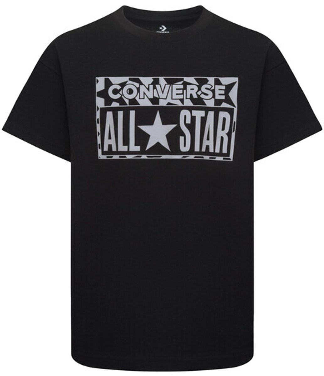 Kinder-T-shirt Converse Loose Fit Zwart
