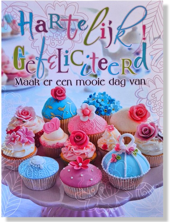 Maxi Kaart - A4 Formaat Verjaardagskaart - 30x22,5cm - XL Wenskaart inclusief envelop