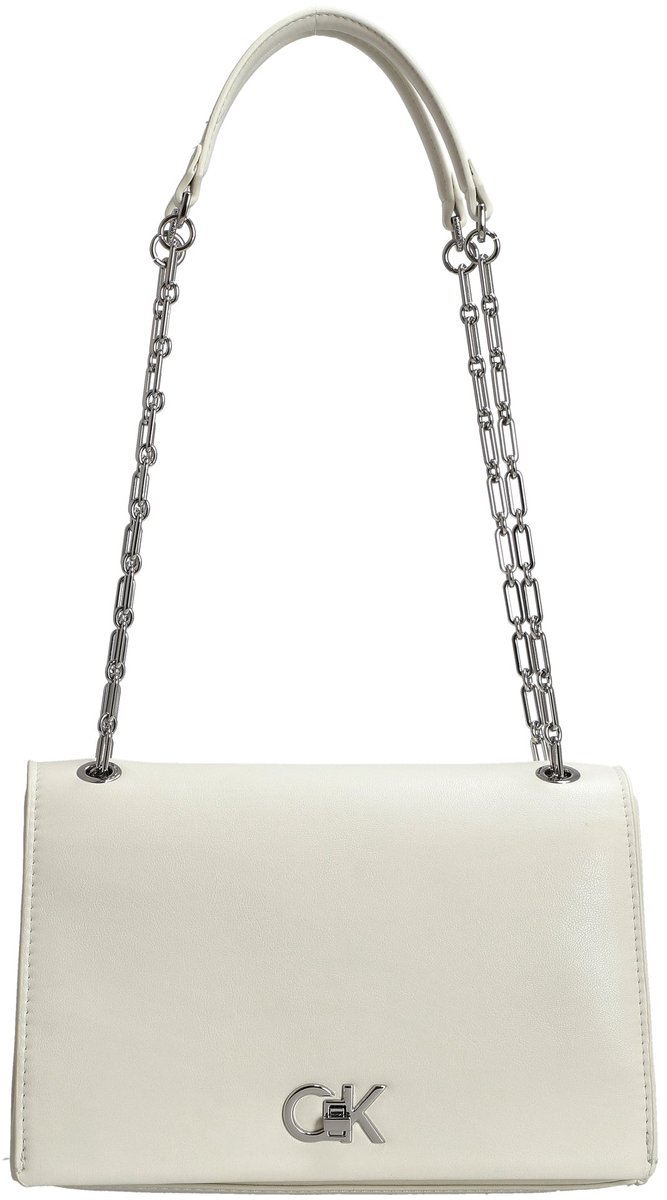 Calvin Klein CK Re-Lock - Schoudertas M 24 cm (lily white)