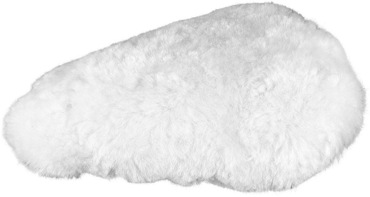 Schapenvacht Fietszadeldekje - 4 Kleuren - Kleur: Wit
