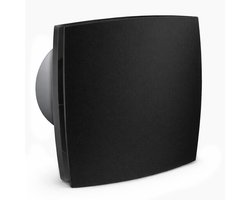 Badkamer ventilator 100 mm aan/uit mat zwart Silent
