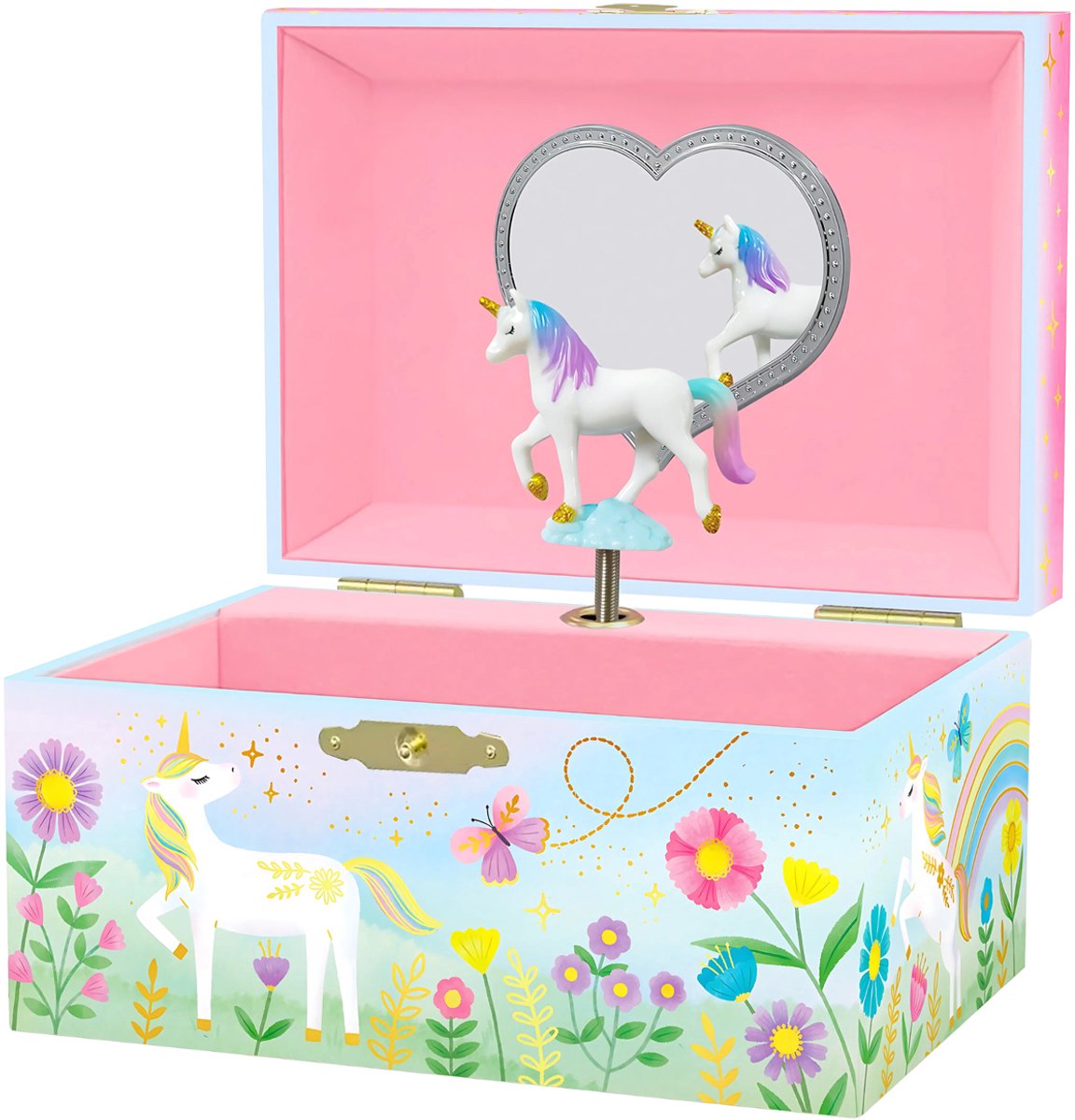 GIGGLE AND HONEY Muziekdoos Juwelen - Bloemen Eenhoorn - Walz Of The Flowers