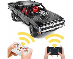 Mould King 13081 Charger Car RC bouwset | City racing champions adventure | Creator classic motor bouwpakket | Technische speelgoed ideas voor volwassenen & kinderen | DIY speed auto remote niet geschikt voor lego | Bouwdoos met 1089 bouwstenen