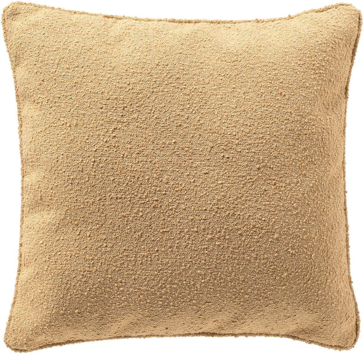 Dutch Decor ONNO - kussenhoes 60x60 cm - bouclé - Semolina - beige - met rits - zonder binnenkussen Lichtbeige