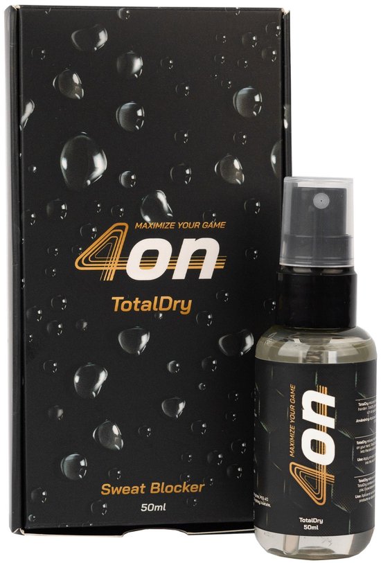 4ON Totaldry Spray - Anti- Zweet handen - Zorgt dat je Padel of Tennis racket niet weg glijdt - Grip