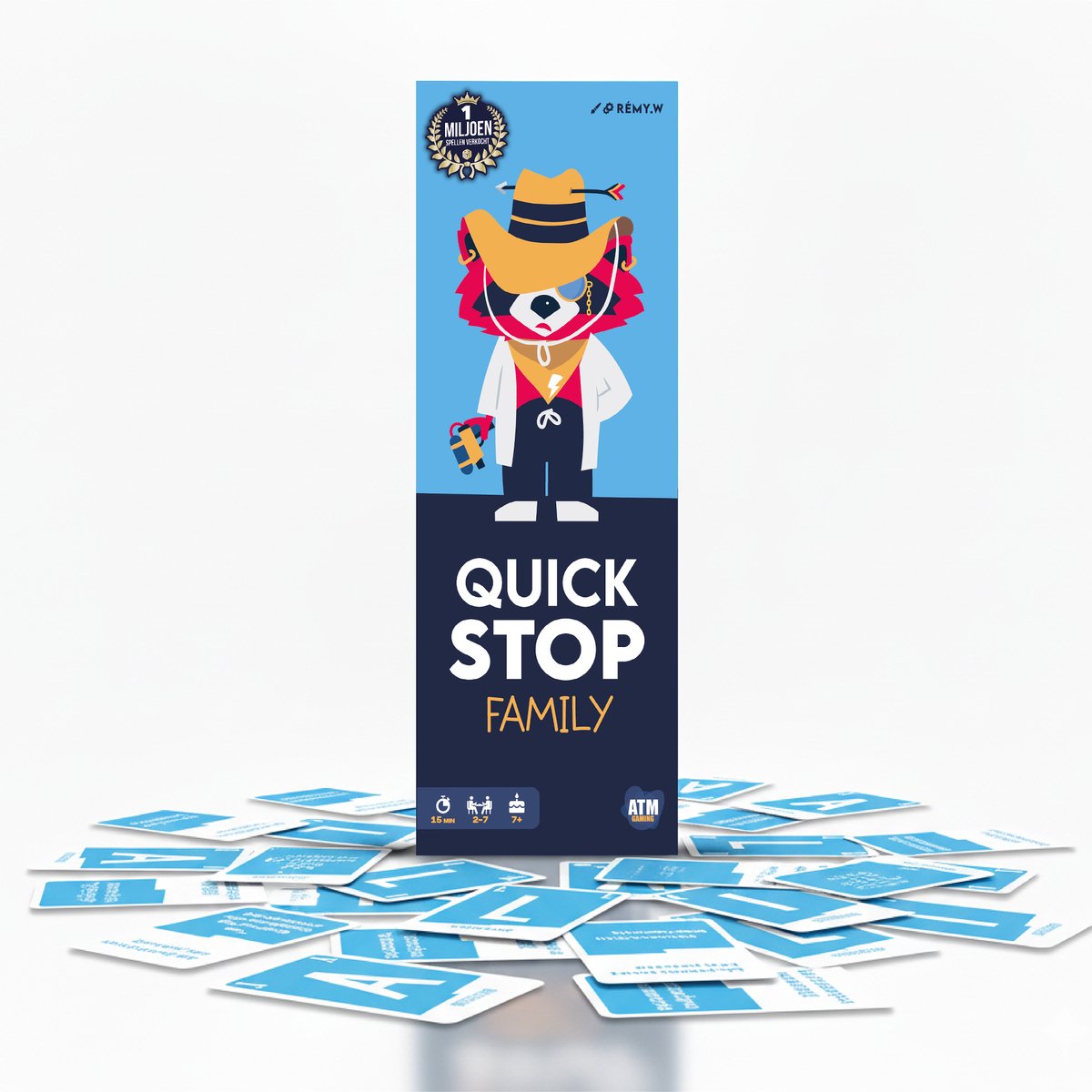 Quickstop Family - ATM Gaming – Kaartspel voor gezin & kinderen – Familiespel met letters en categorieën – 2-7 spelers – vanaf 8 jaar — afbeelding 11