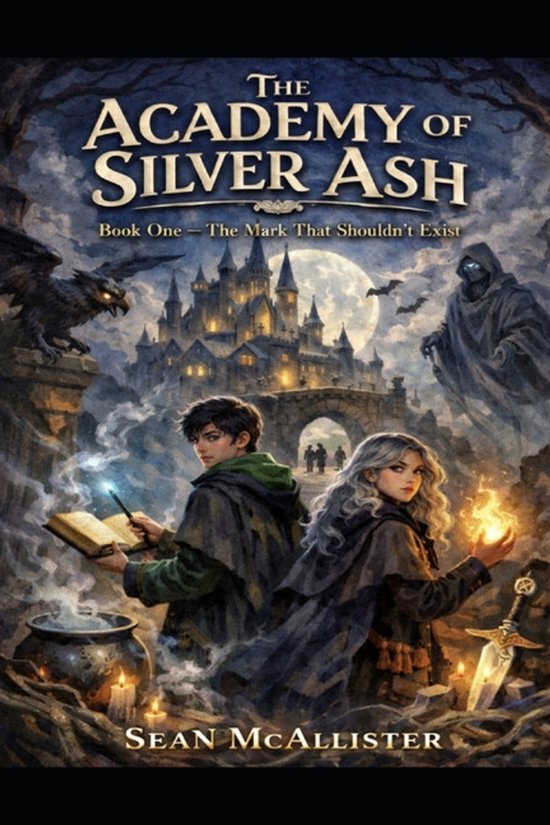 THE ACADEMY OF SILVER ASH Book One The Mark That Shouldn't E ... - cover