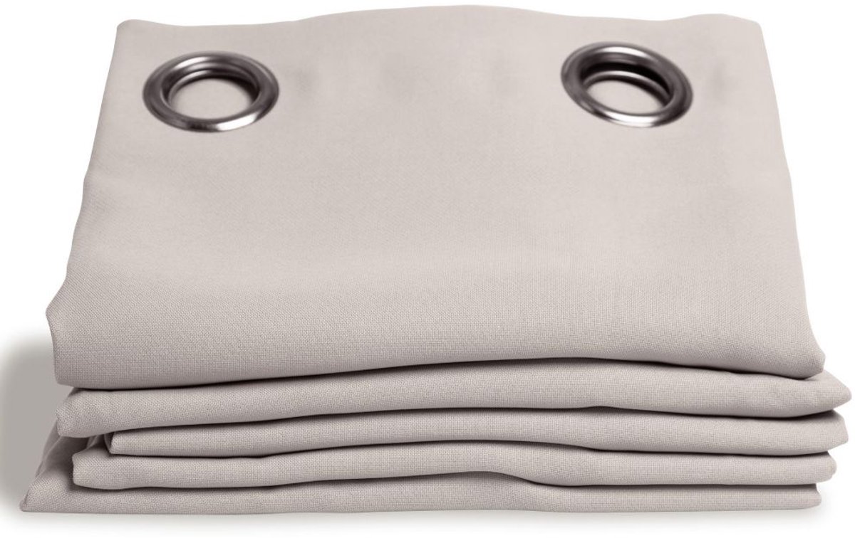 MOONDREAM LumenControl™ Verduisteringsgordijn | Licht+zonwering | EU-fabricaat | Oogjes | Grijs MC17 | 140B x 260L cm