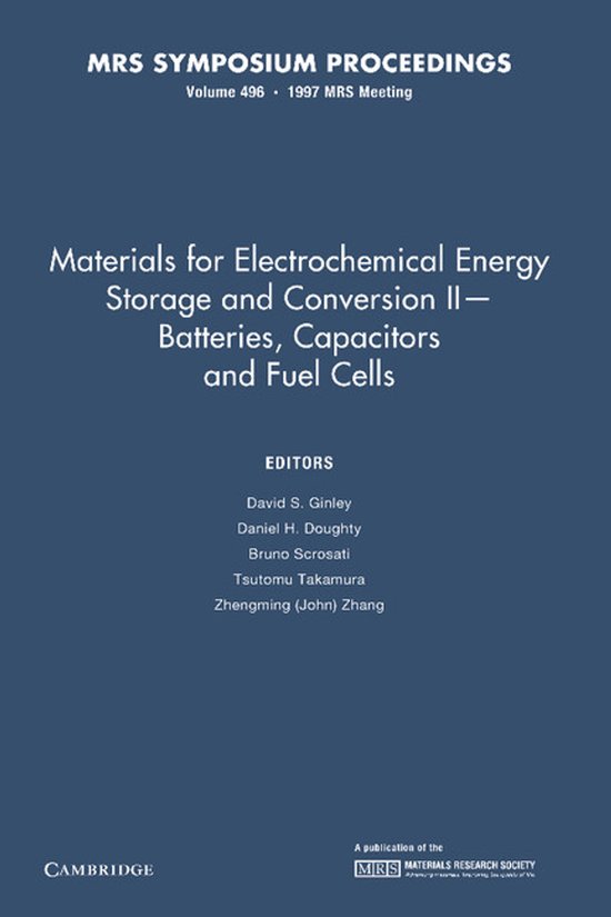 Materials for Electrochemical Energy Storage and Conversion II ...