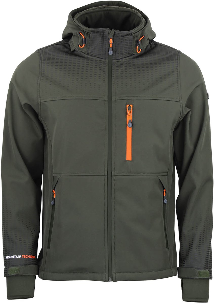 Softshell jas met capuchon Peak Mountain Cabra Creme