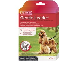 Beaphar Gentle Leader zwart middelgrote hond