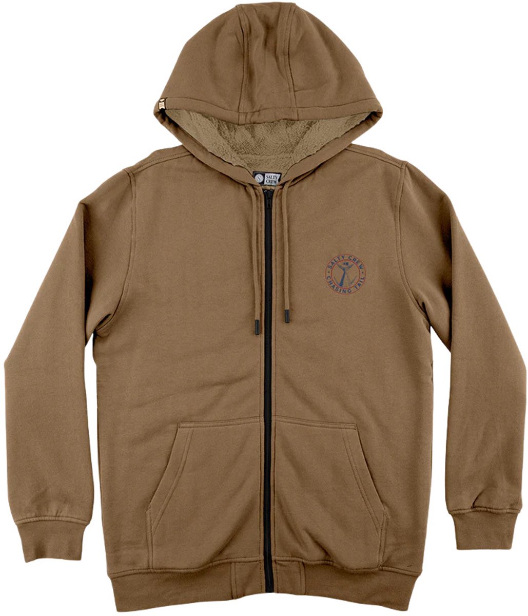 Hooded fleece Salty Crew Coastal Sherpa Creme