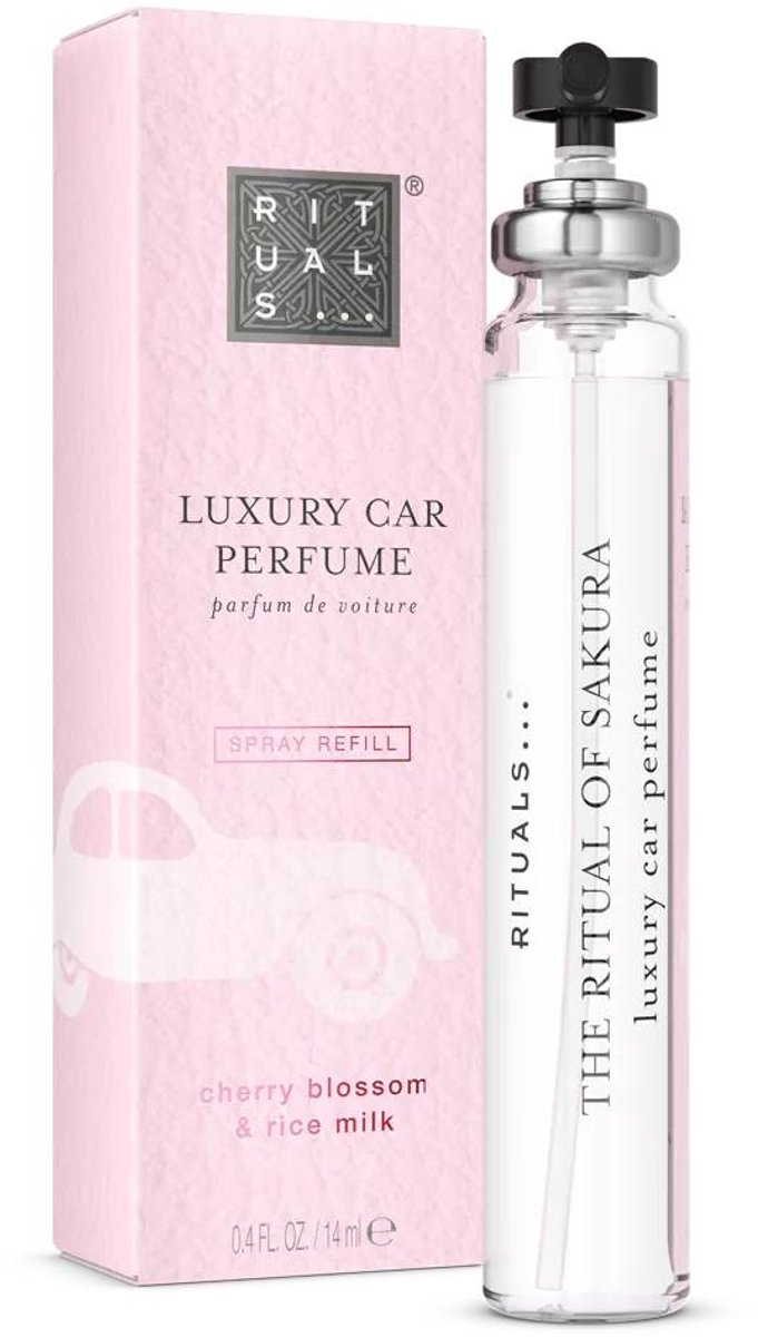 Rituals - Auto Parfum - 1x Autoparfumspray 14ml voor Navulling - Refill - Spray - Ritual of Sakura - Luchtverfrisser - Car Perfume - Autoparfum