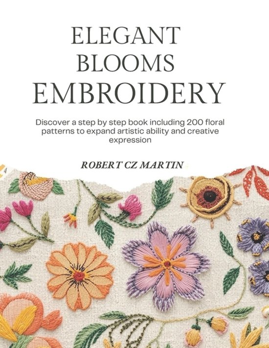 Elegant Blooms Embroidery - cover