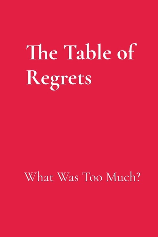 The Table of Regrets - cover
