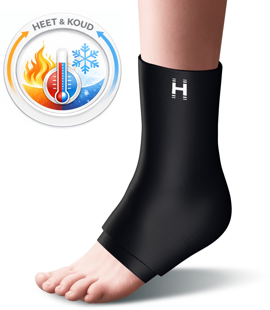 HoMedics Hot and Cold Compression Sleeve Voor de Enkel - Koeling Sleeve - Cooling - Warm & koud - Enkelblessure - Zwellingen - Super Flexibel en Duurzaam - Herbruikbaar