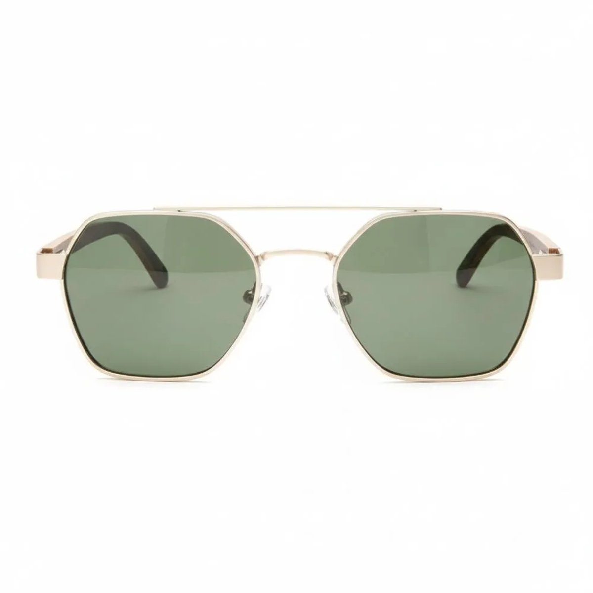 Wooda® Zonnebril Aviator – Goud – Gepolariseerd – Wooda Cala Carbó Gold Verde