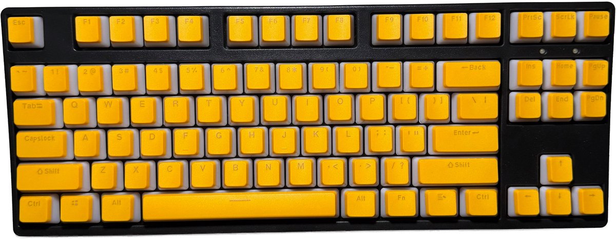Geel Pudding Keycaps Set - OEM - PBT - Double Shot - 110 Keys