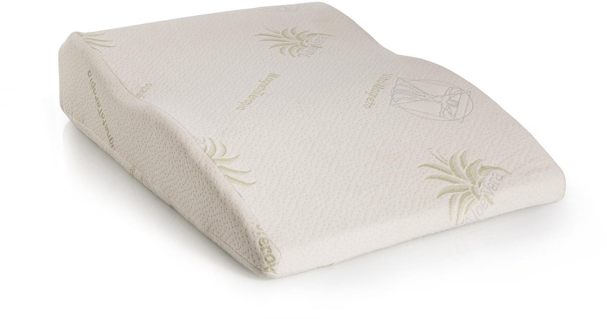 Beenheffer: wit kussen van traagschuim