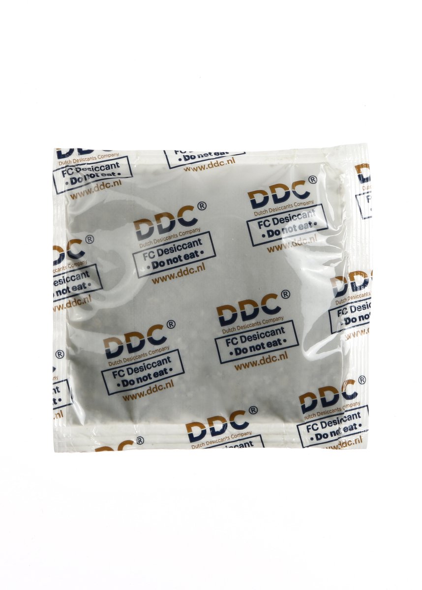 DDC Basic Dry Food Contact Droogmiddel | 1 gram | 600 stuks | tot 100% vochtabsorptie | Anti-vocht droogmiddel voor voedingsmiddelen en supplementen