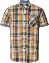 Babista herren Overhemd Met Korte Mouwen - 43/44 - oranje - Plus Size