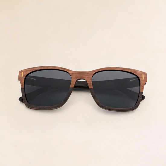 Dzukou Tokyo Slate - Zonnebril - Heren - Hout - Gepolariseerd van Dzukou — afbeelding 3