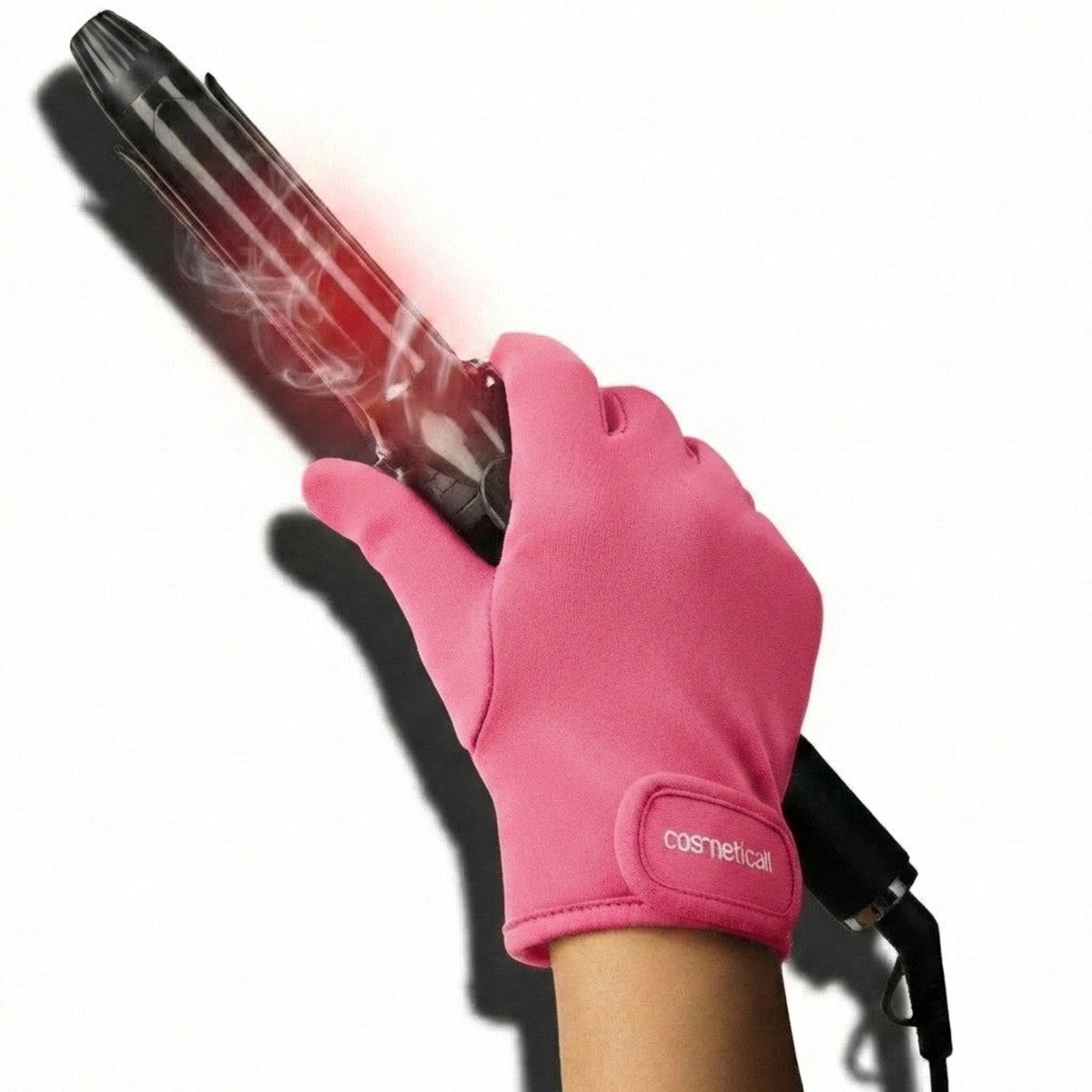 Hittebestendige Handschoen - 5 Vinger Model & Verlengde Pols - Warmte Handschoen Krultang & Stijltang - Roze