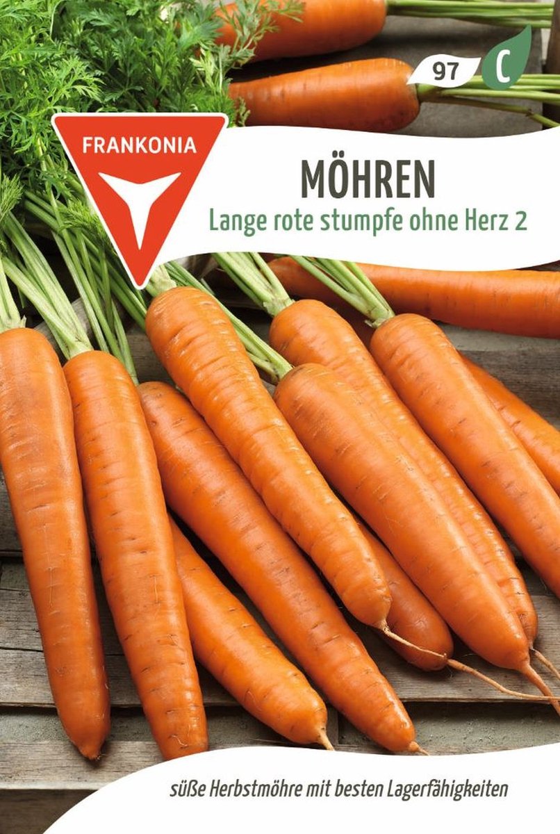 Wortel, lang, rood, stomp, zonder hart 2 - Groentezaden Wortelzaden Zaden